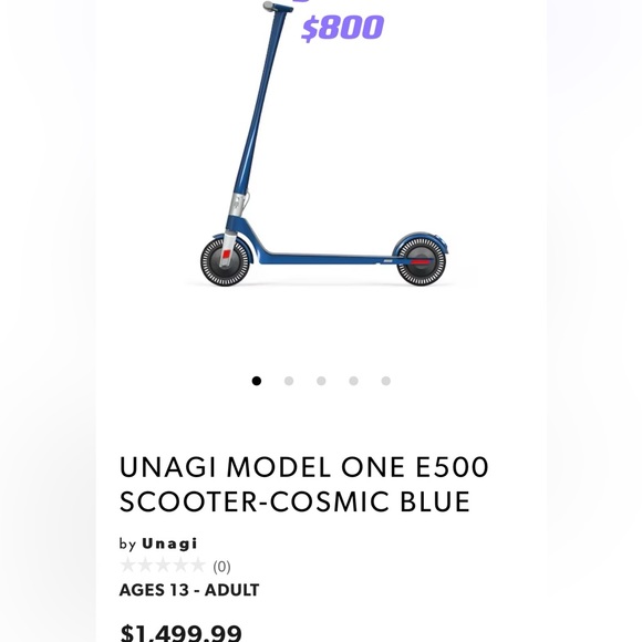 Brand new Unagi One E500 blue color in original packaging - Picture 1 of 3